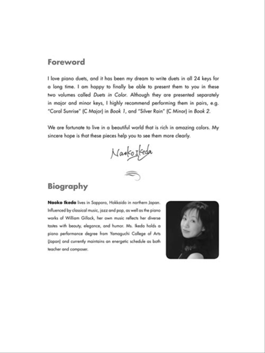 Duets in Color – Book 1 Piano scores gallery preview page 2