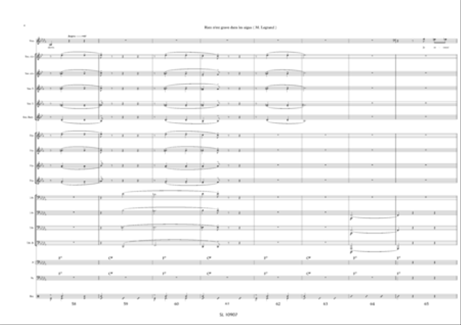 Rien n'est grave dans les aigues pour voix solo et big band Jazz Ensemble scores gallery preview page 9