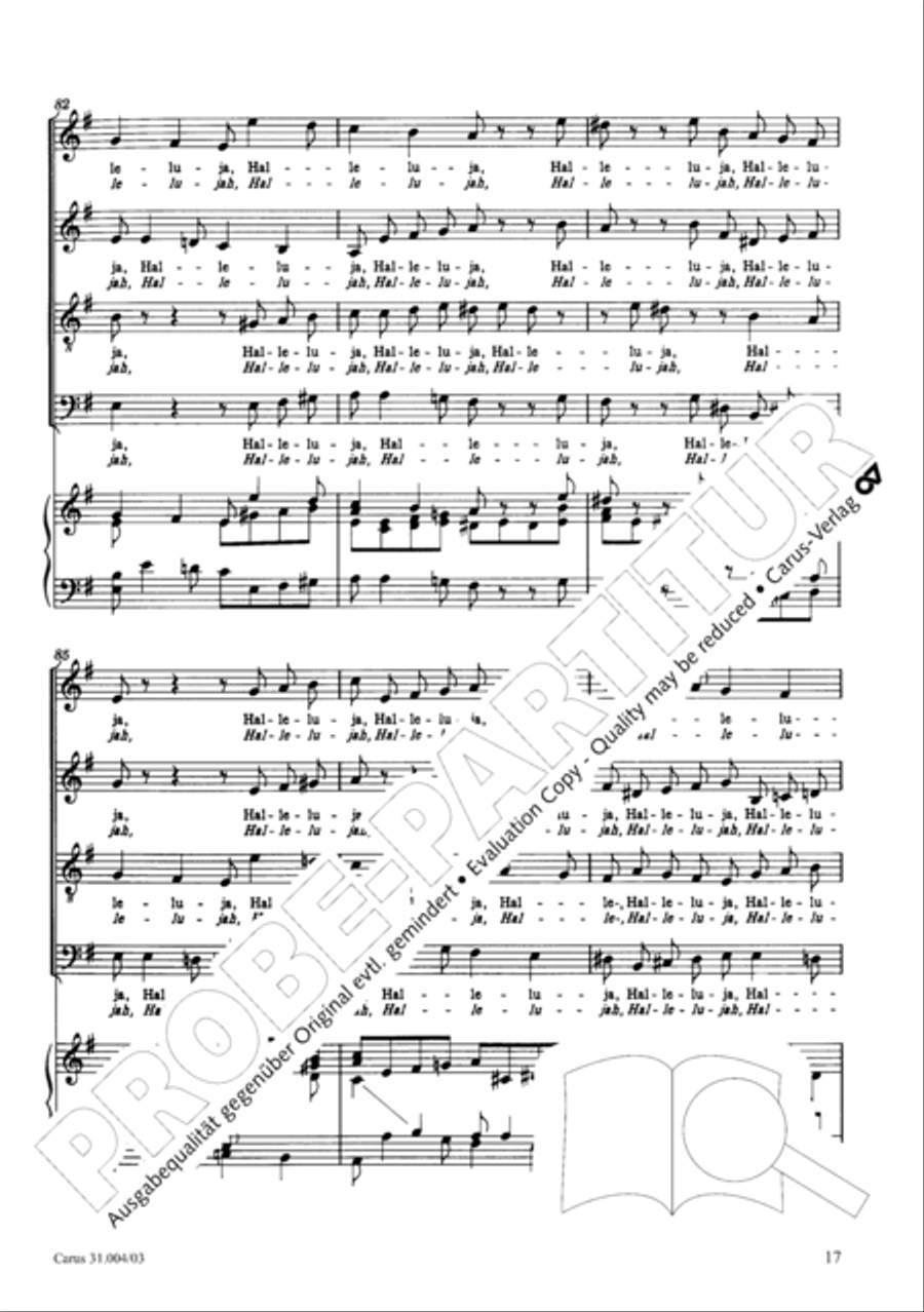 Christ lay in death's cold prison (Christ lag in Todesbanden) 4-Part scores gallery preview page 18
