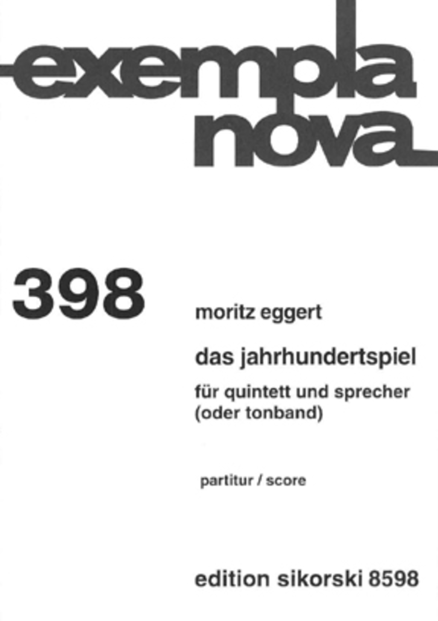 Das Jahrhundertspiel Das Jahrhundertspiel Bass Clarinet scores gallery preview page 1