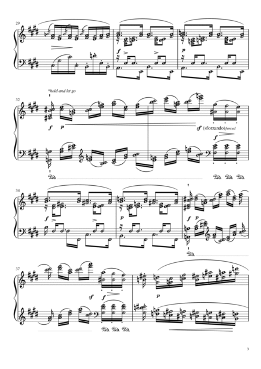 Etude Op. 10 No. 3 Tristesse (Chopin) | Piano Solo Grade 7 with note names & meanings Piano Method scores gallery preview page 3
