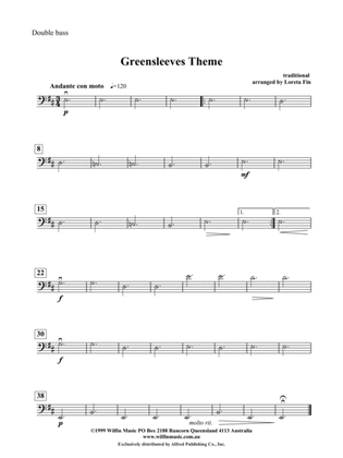 Greensleeves Theme: String Bass