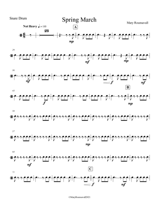 Spring March: SNARE DRUM PART