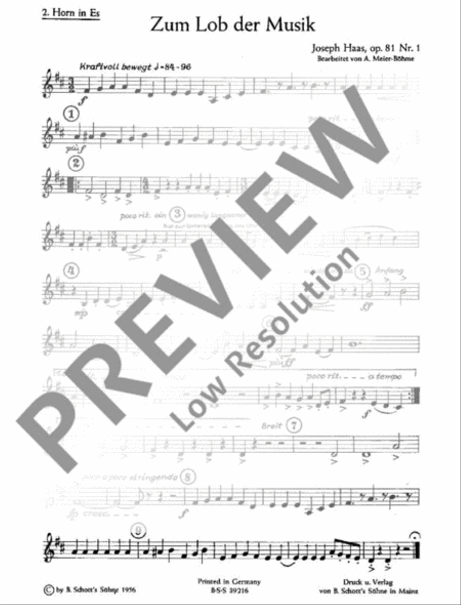 Zum Lob der Musik Zum Lob der Musik TB scores gallery preview page 12