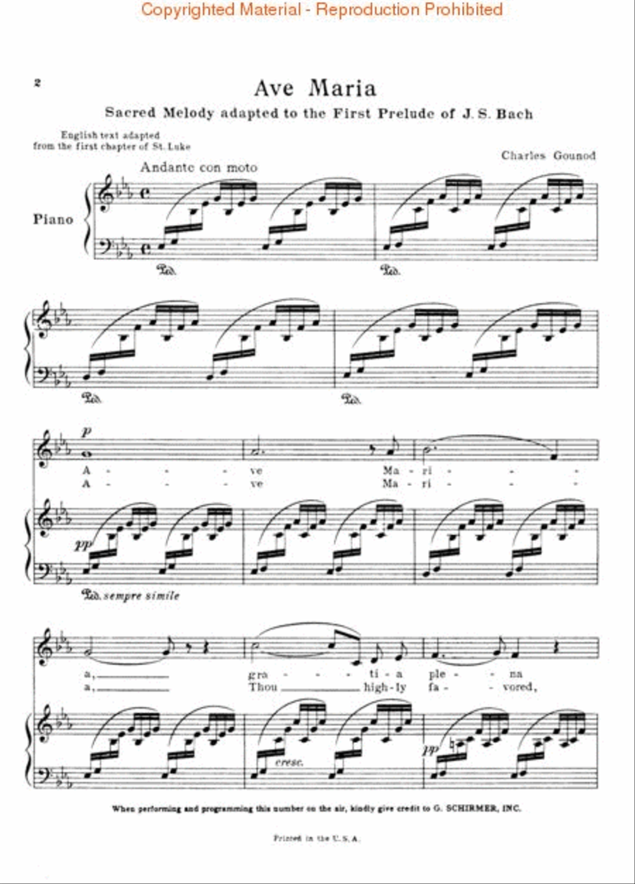 Ave Maria Voice scores gallery preview page 2