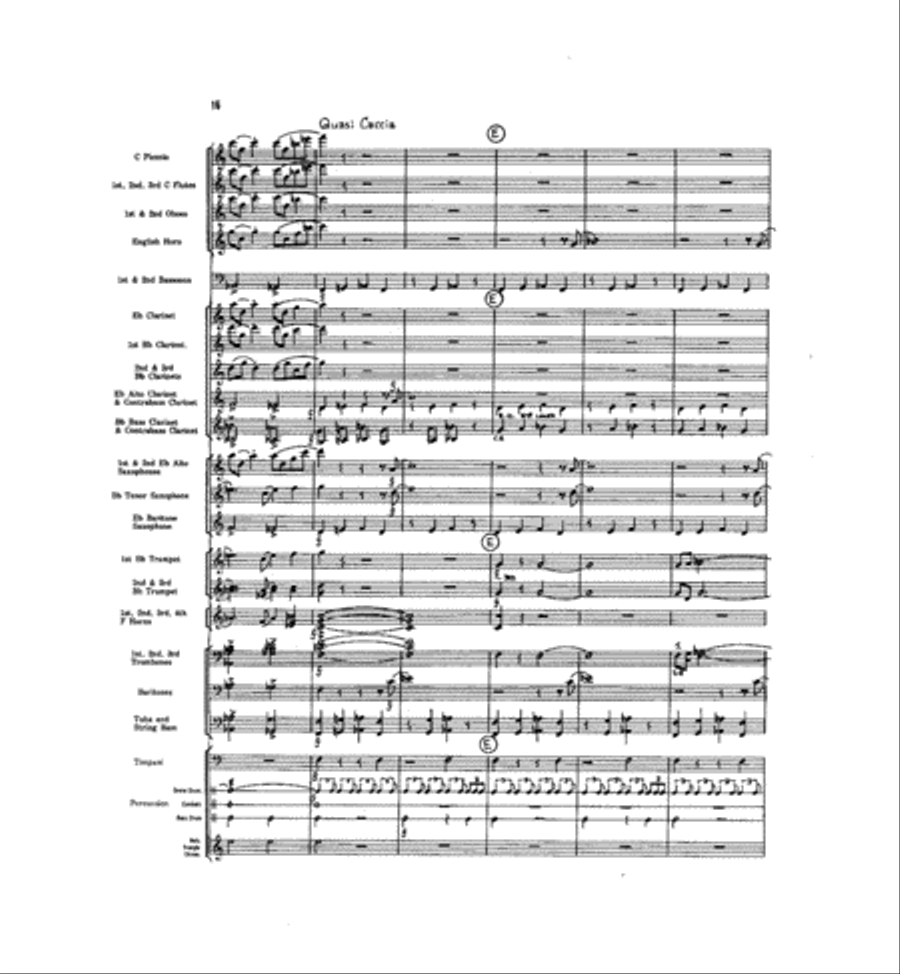 Caccia and Chorale Concert Band scores gallery preview page 15