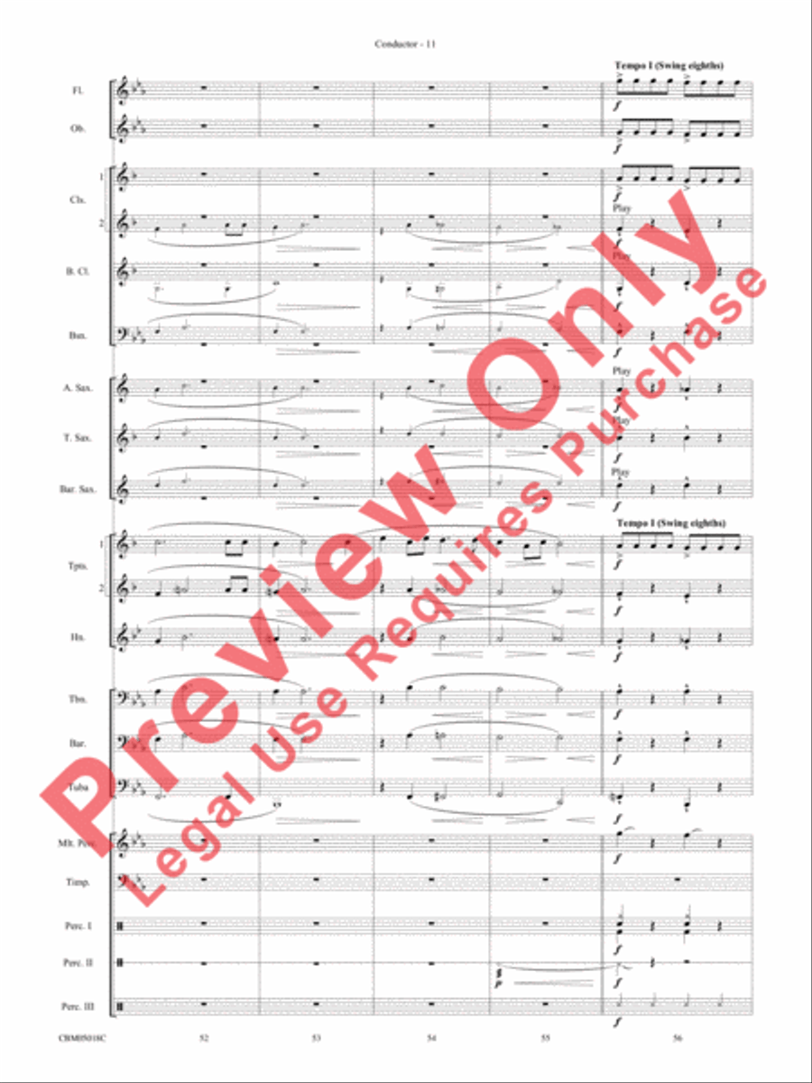 Let It Snow! / Winter Wonderland Concert Band scores gallery preview page 13