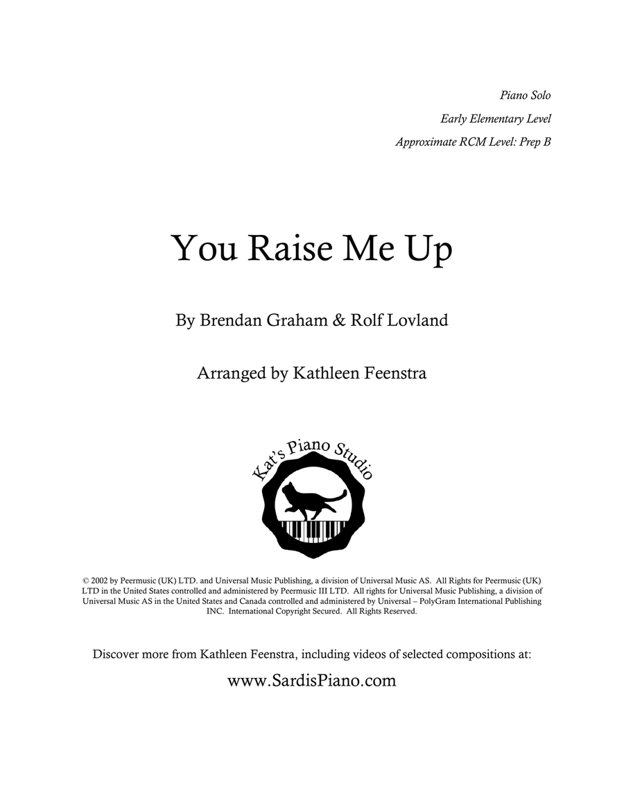 You Raise Me Up Voice scores gallery preview page 1