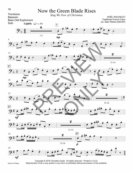 Hymns of Praise - Trombone(s)/Bassoon(s)/BC Euphonium(s) image number null