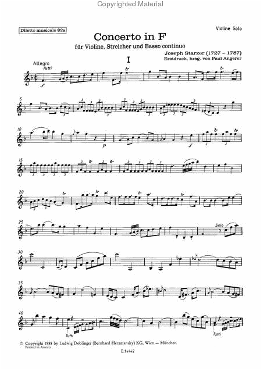 Concerto F-Dur Concerto F-Dur School and Community scores gallery preview page 38