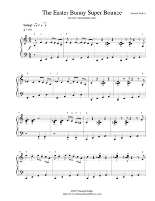 The Easter Bunny Super Bounce - for early-intermediate piano