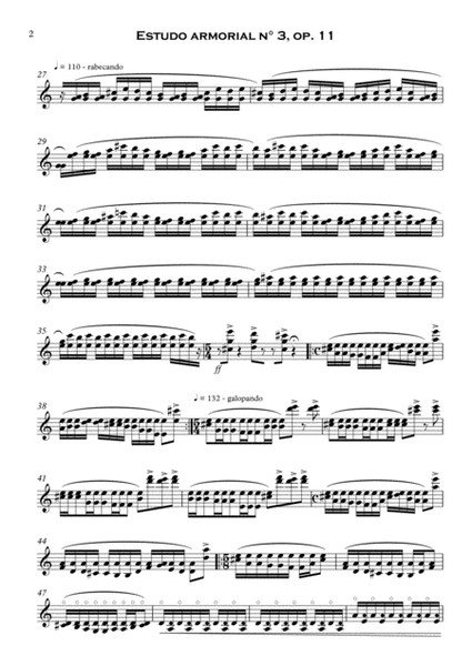 Estudo armorial n° 3, op.11 - for solo violin image number null