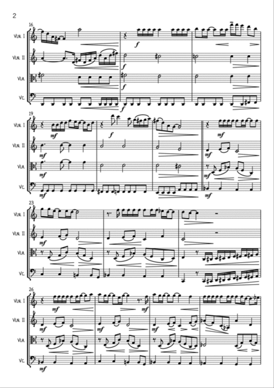 Maybe I'm Amazed String Quartet scores gallery preview page 2