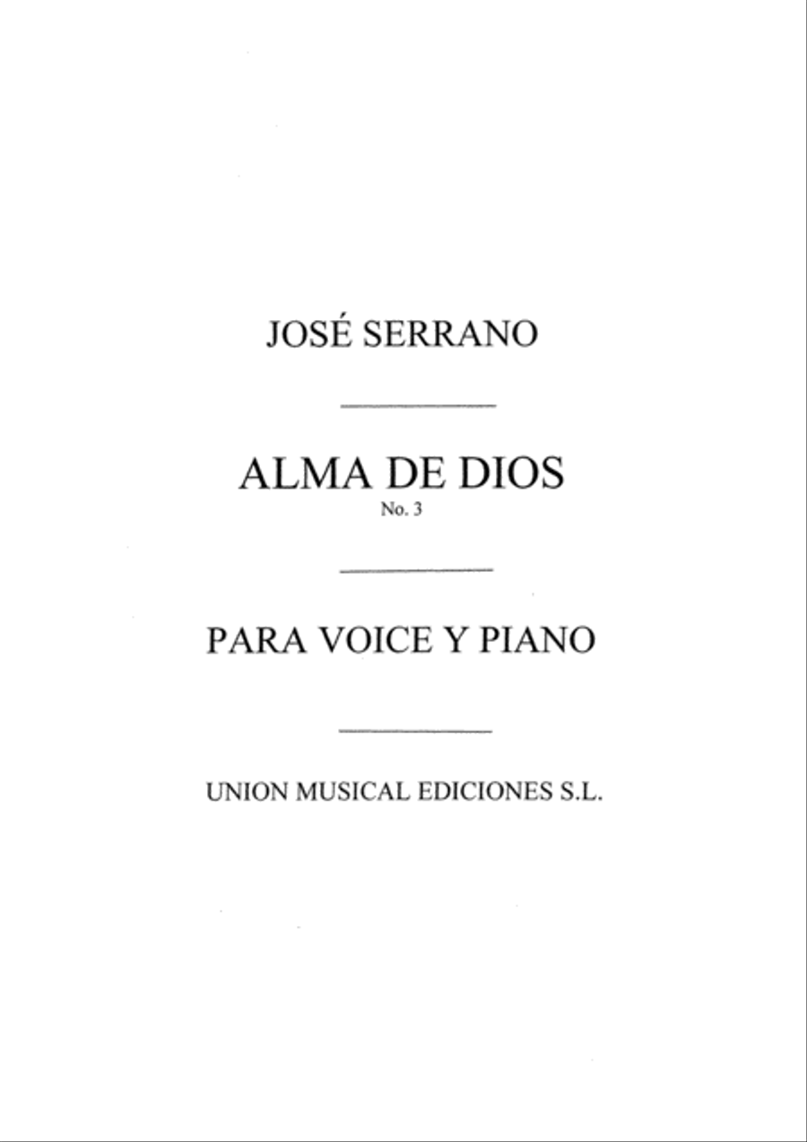 Alma De Dios No.3 Seguidillas Voice scores gallery preview page 1