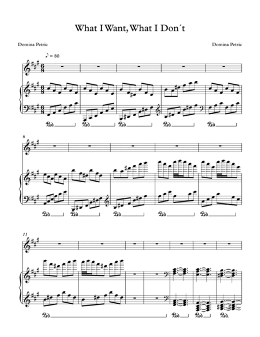 What I Want, What I Don´t Voice scores gallery preview page 2