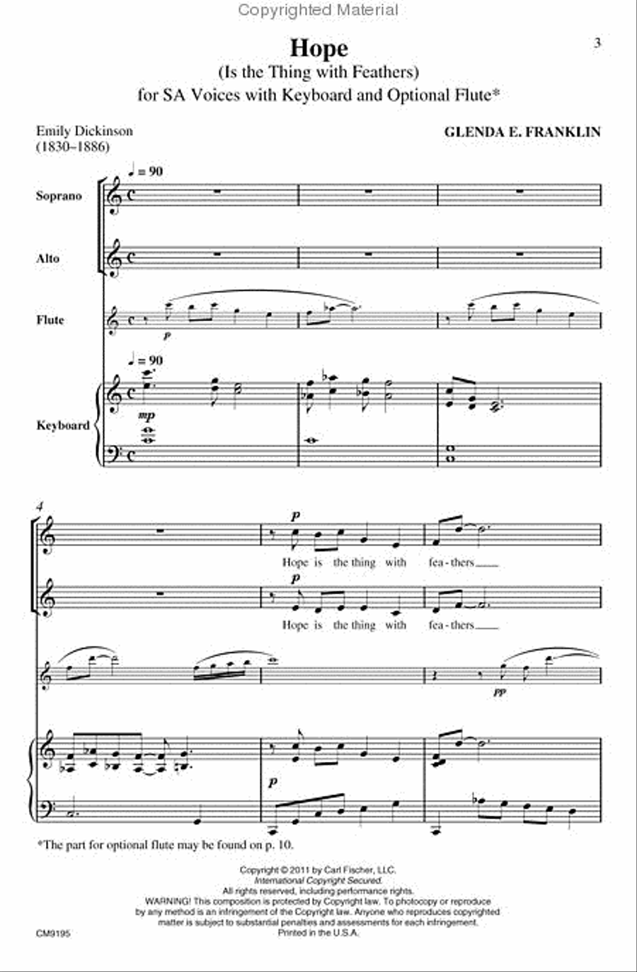 Hope Hope Choir scores gallery preview page 2