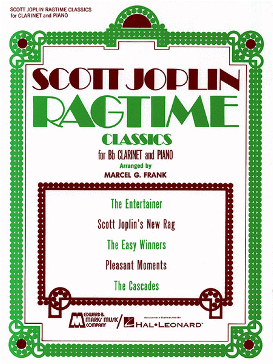 Ragtime Classics Clarinet Solo scores gallery preview page 1