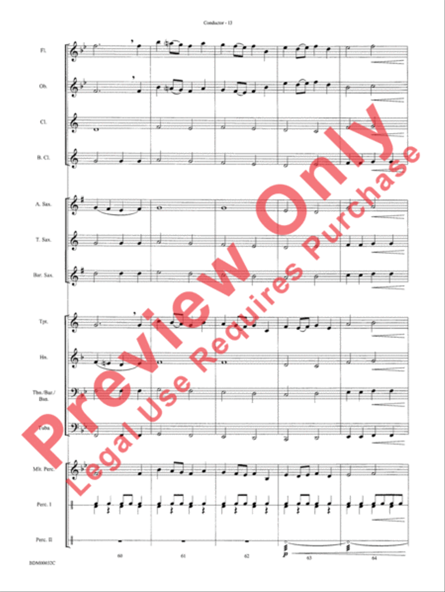 Spectrum Concert Band scores gallery preview page 16