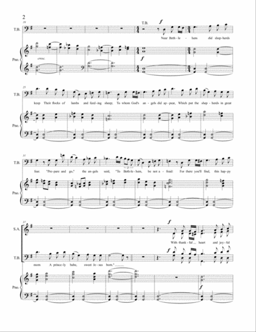 Wexford Carol Wexford Carol 4-Part scores gallery preview page 3