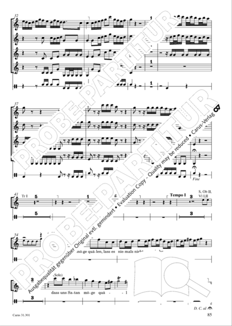 Bach for Brass 1: Cantatas I Voice scores gallery preview page 94
