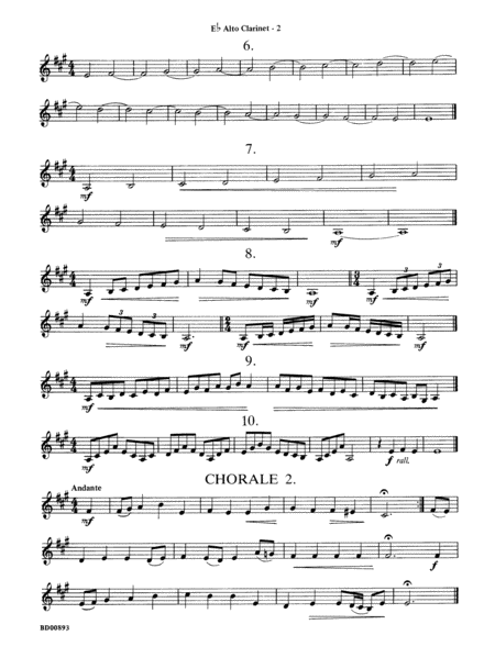 Belwin "Warm-Ups" for Symphonic Band: E-flat Alto Clarinet