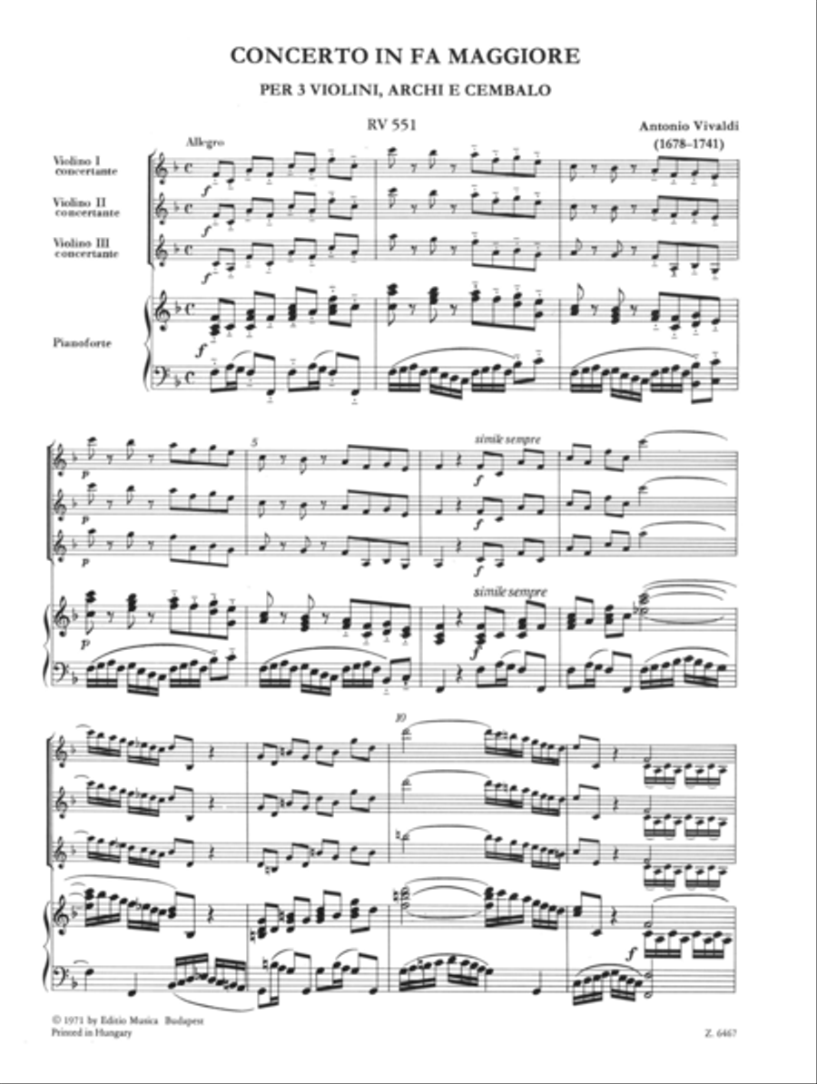 Concerto for 3 violins Violin scores gallery preview page 2