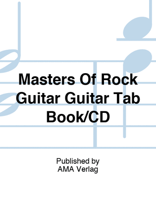 Masters Of Rock Guitar Guitar Tab Book/CD