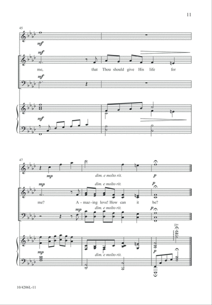 How Can It Be? 4-Part scores gallery preview page 11