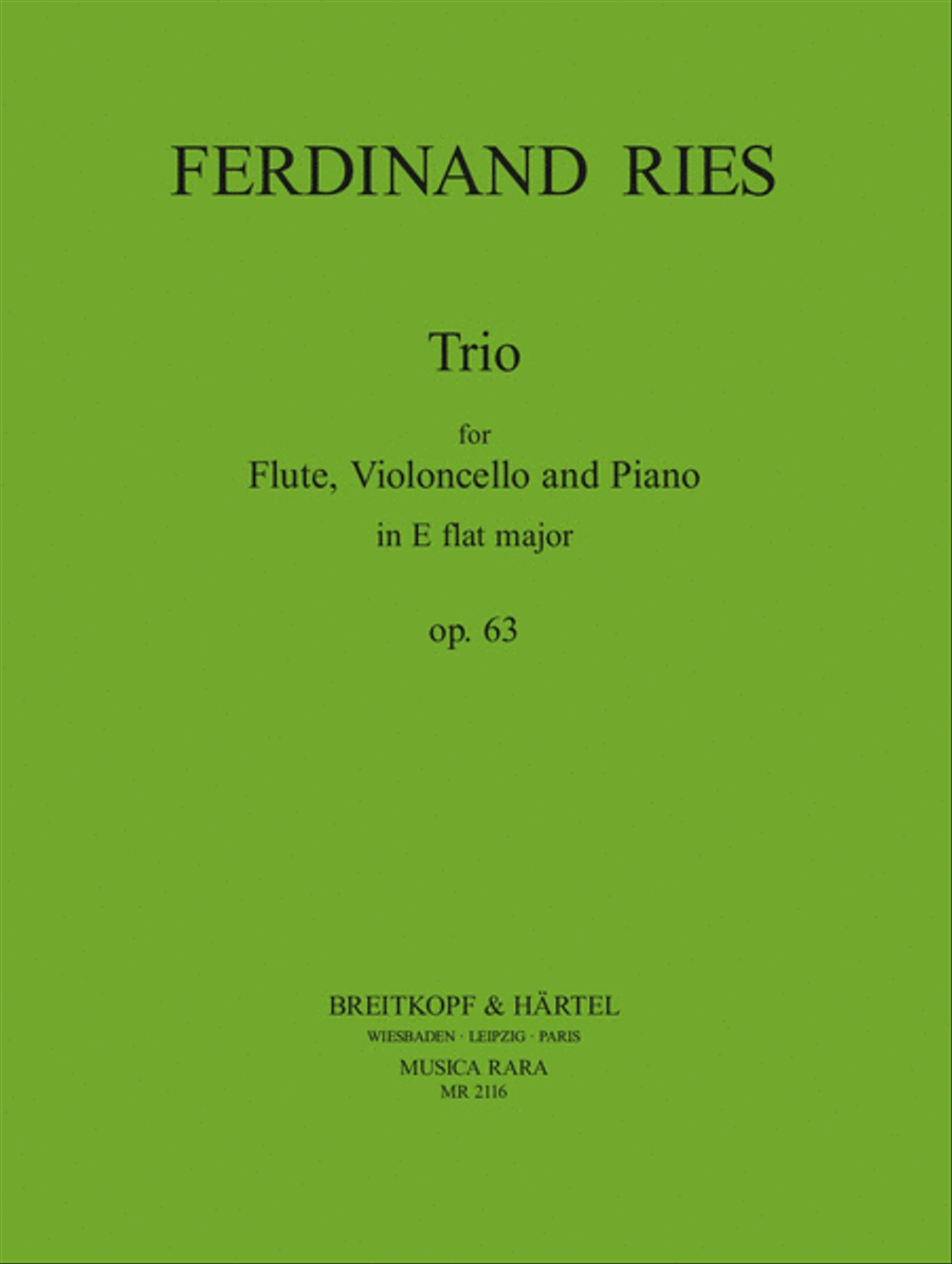 Trio in Eb major Op. 63 Piano scores gallery preview page 1