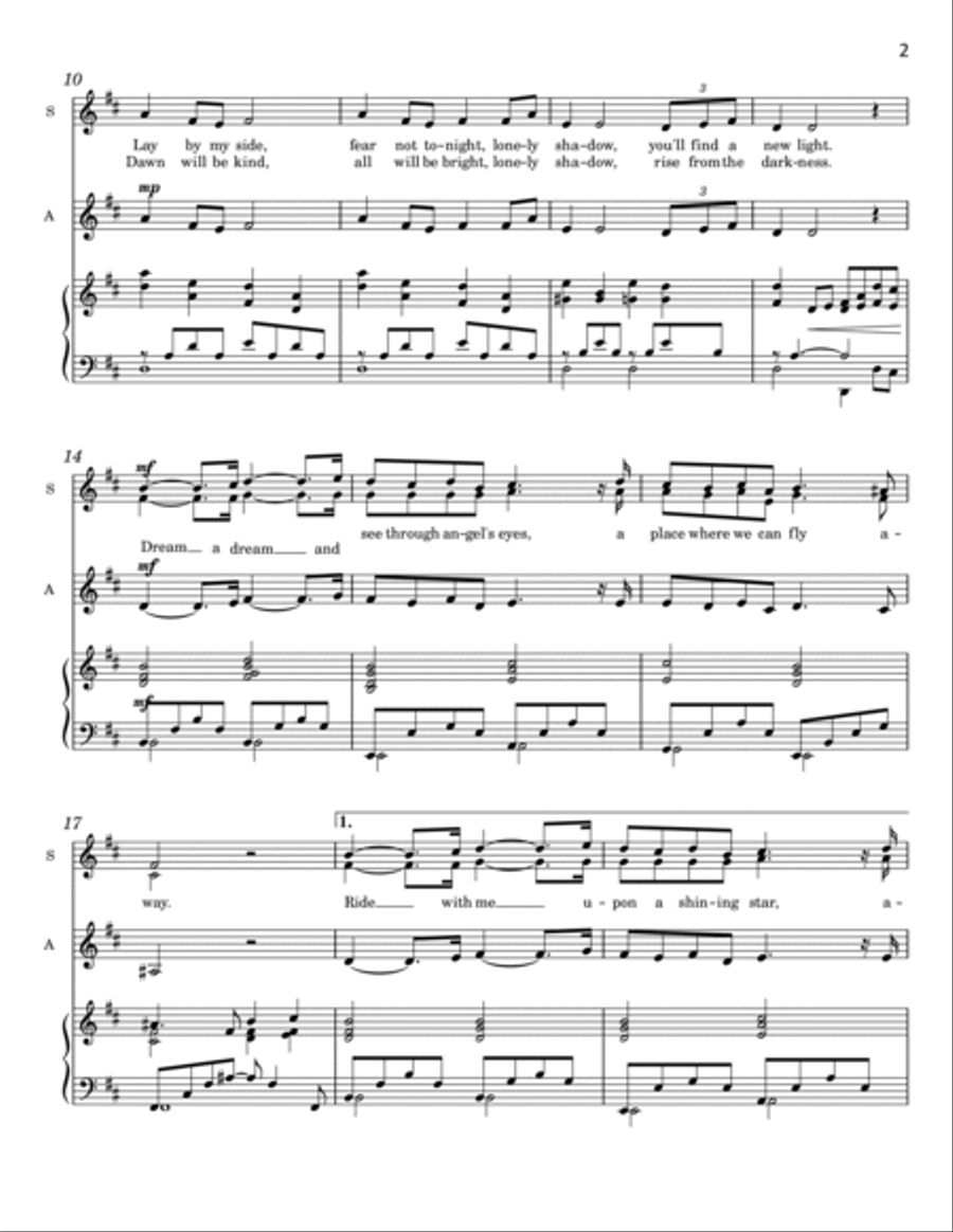 Dream A Dream SSA scores gallery preview page 2