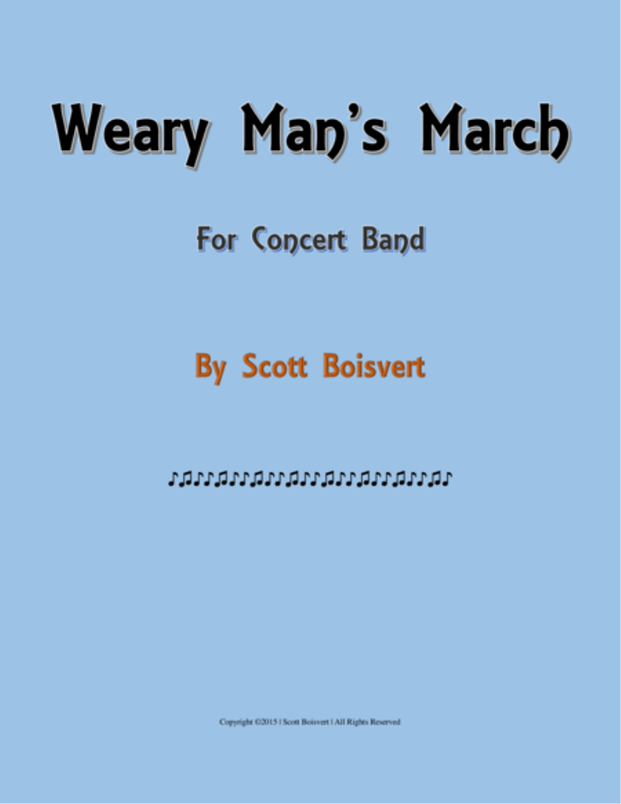 Weary Man's March Weary Man's March Concert Band scores gallery preview page 1