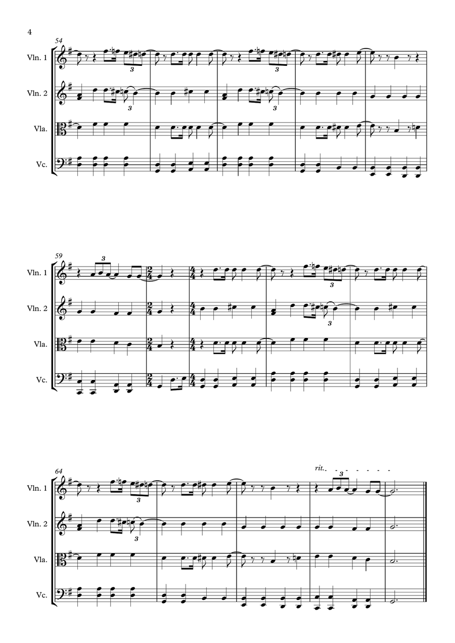 All You Need Is Love String Quartet scores gallery preview page 4