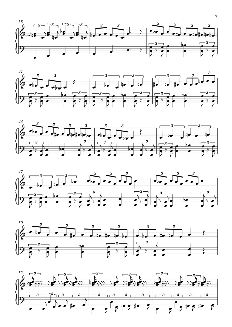 12 By 12 & A Bit Blues Piano Solo scores gallery preview page 3