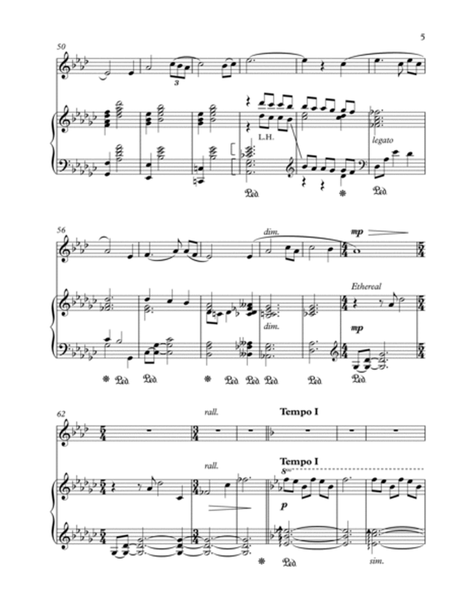 Amazing Grace (trumpet solo and piano) - score & parts image number null