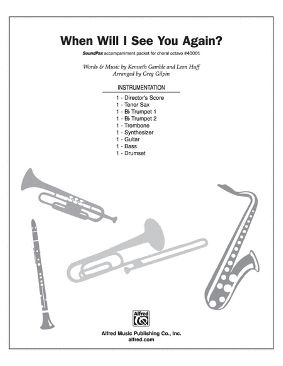 When Will I See You Again Choir scores gallery preview page 1
