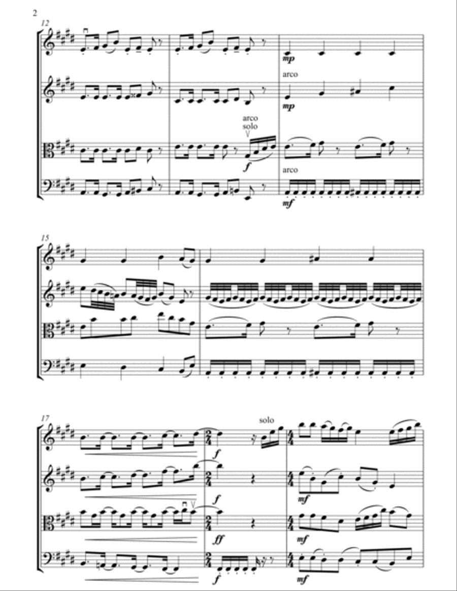 Doraemon String Quartet scores gallery preview page 2