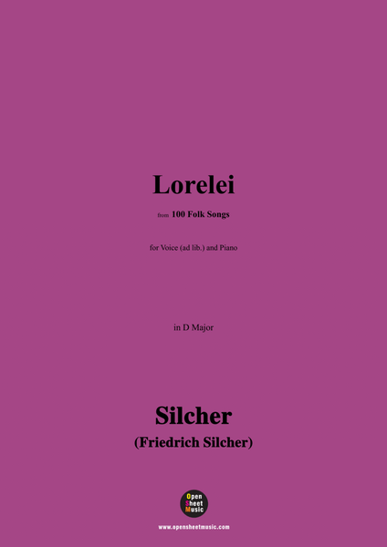 Silcher-Lorelei,for Voice(ad lib.) and Piano image number null