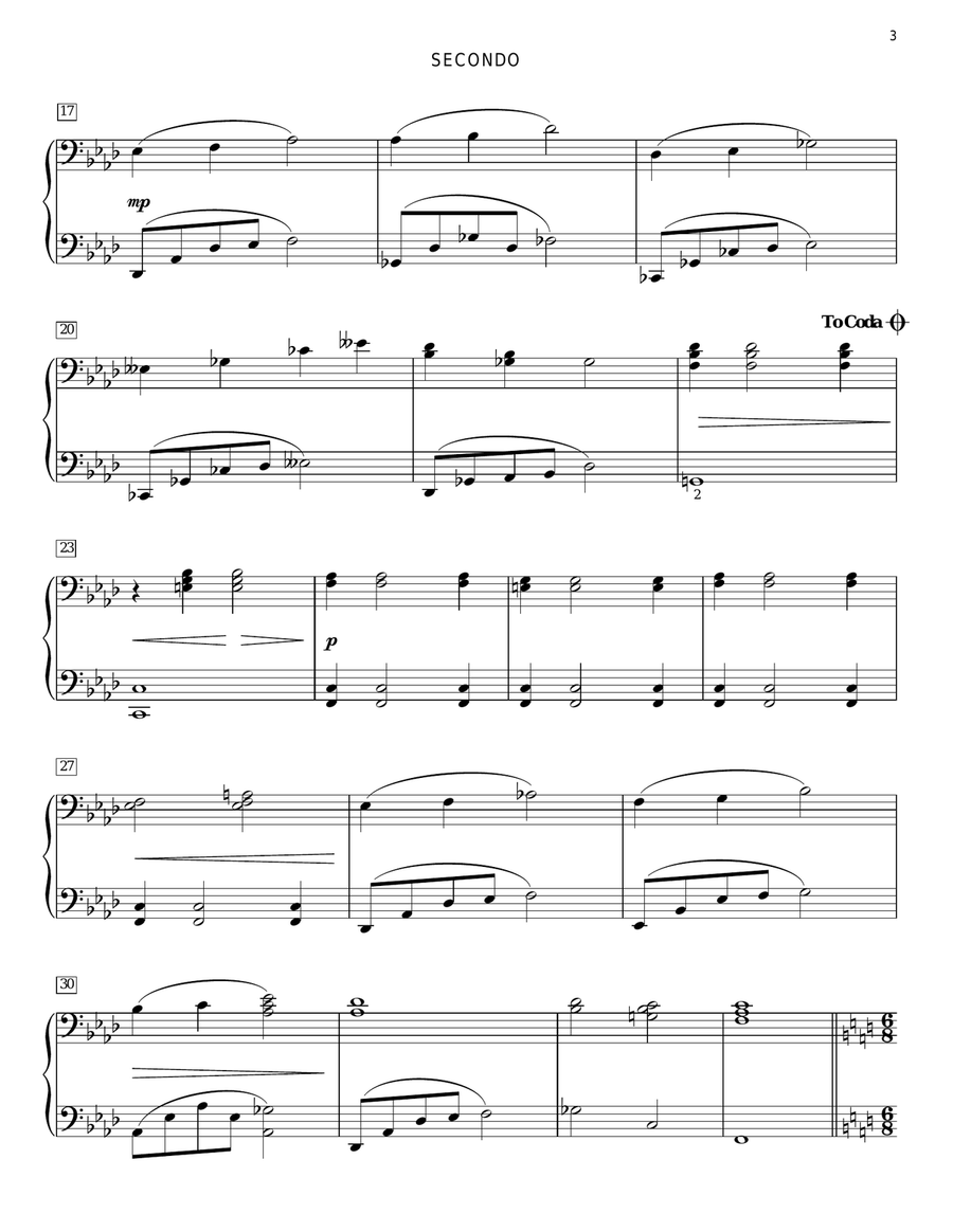 The Point Of No Return (from The Phantom Of The Opera) Piano Duet scores gallery preview page 3