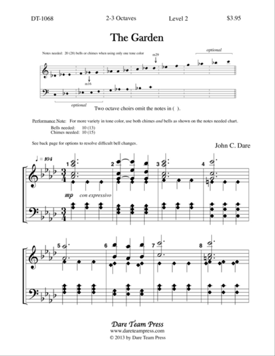 The Garden The Garden 3-Octaves scores gallery preview page 1
