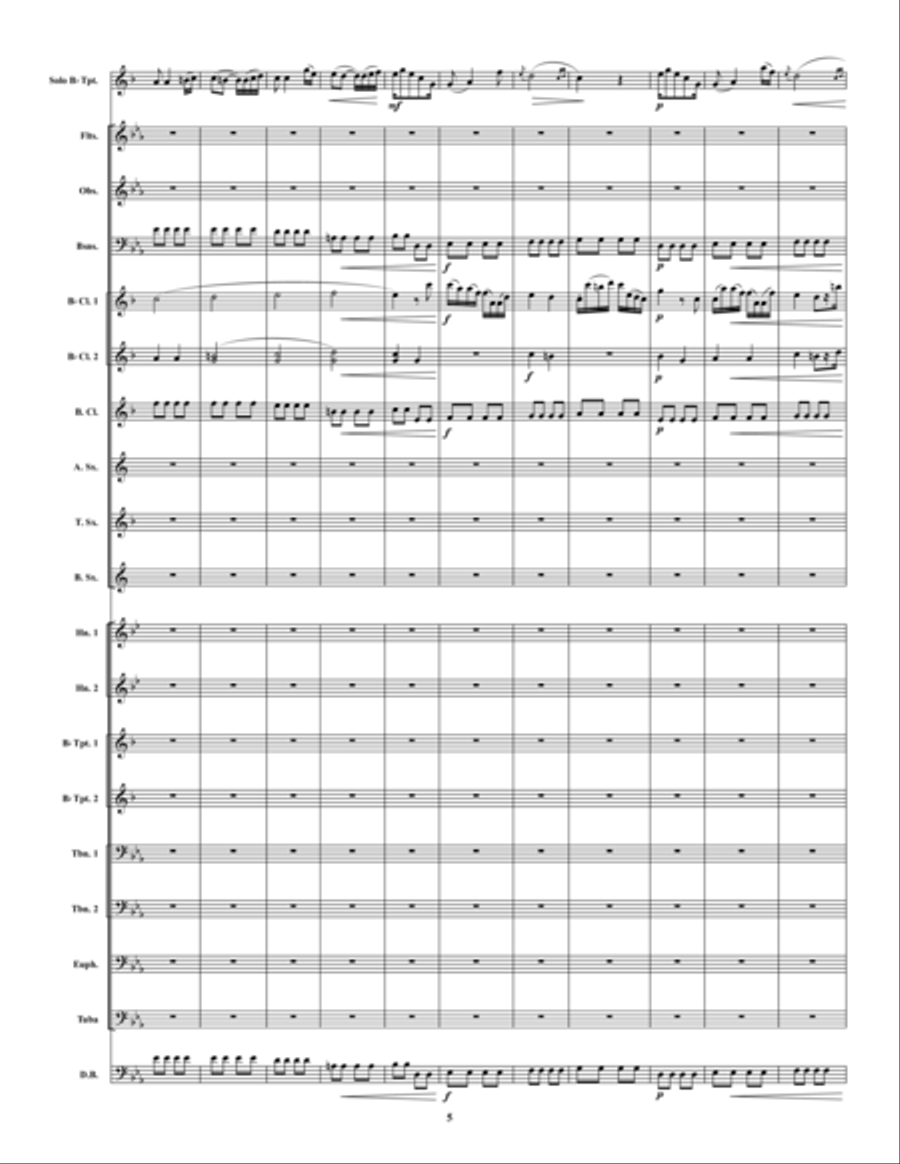 Concerto in Eb Concert Band scores gallery preview page 5