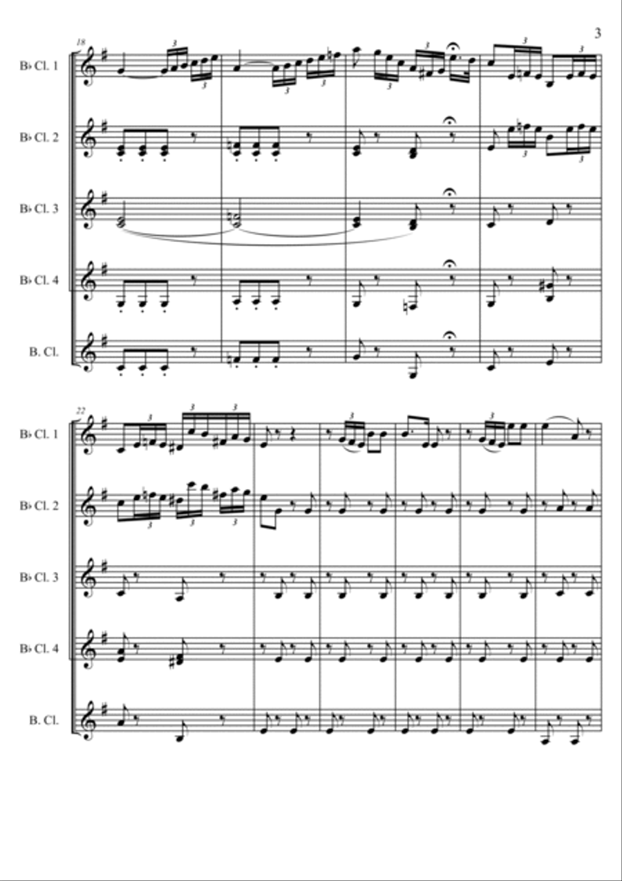 Tutte le feste al tempio Tutte le feste al tempio Woodwind Quintet scores gallery preview page 3