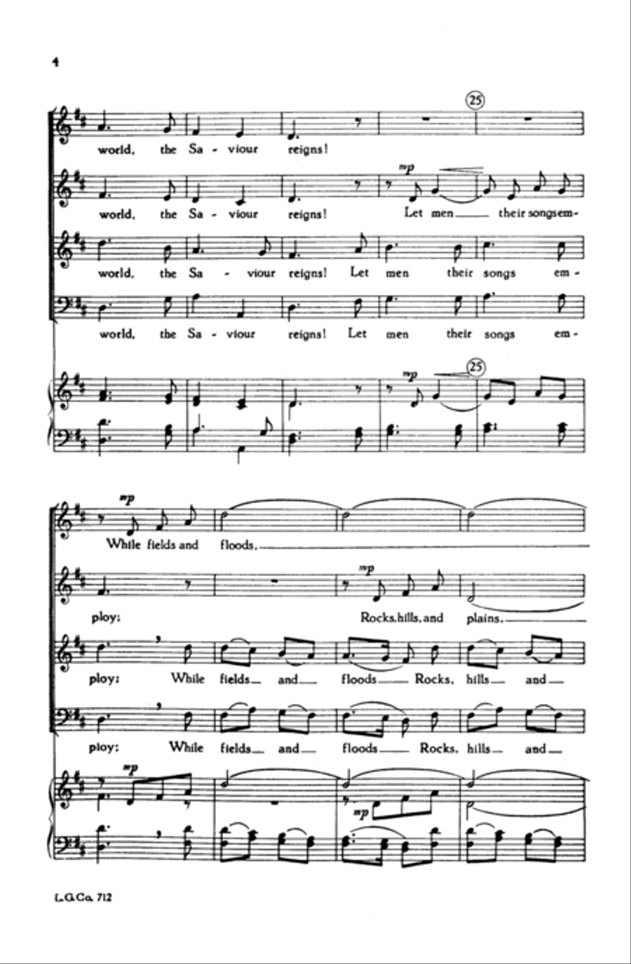 Joy to the World Joy to the World 4-Part scores gallery preview page 11
