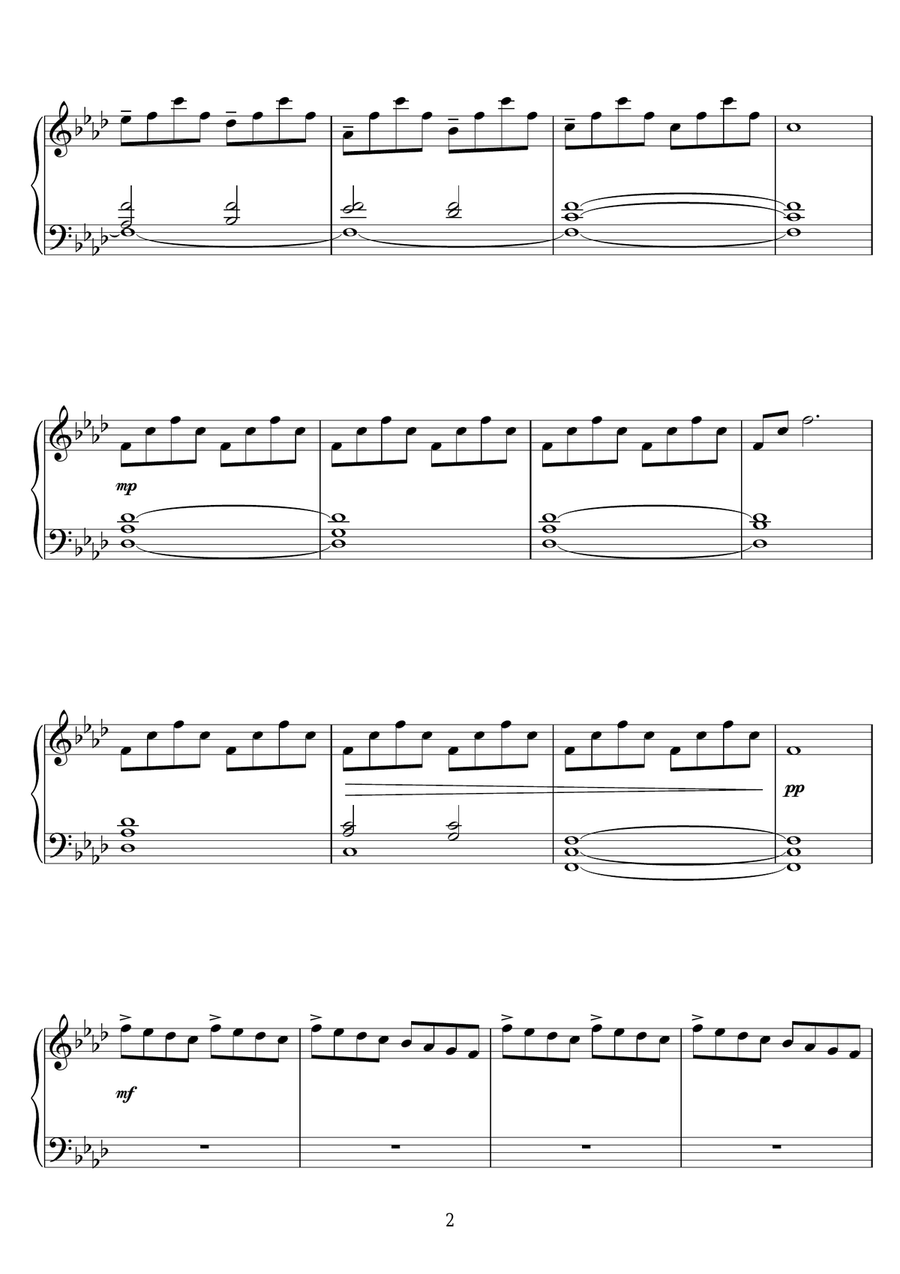 Elegy For The Arctic (extended version) Piano Solo scores gallery preview page 2