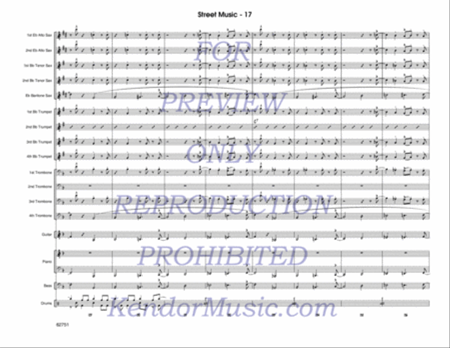 Street Music Jazz Ensemble scores gallery preview page 18