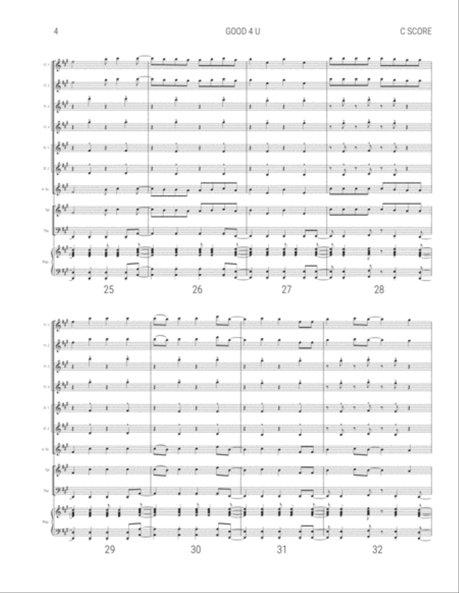 Good 4 U Small Ensemble scores gallery preview page 4
