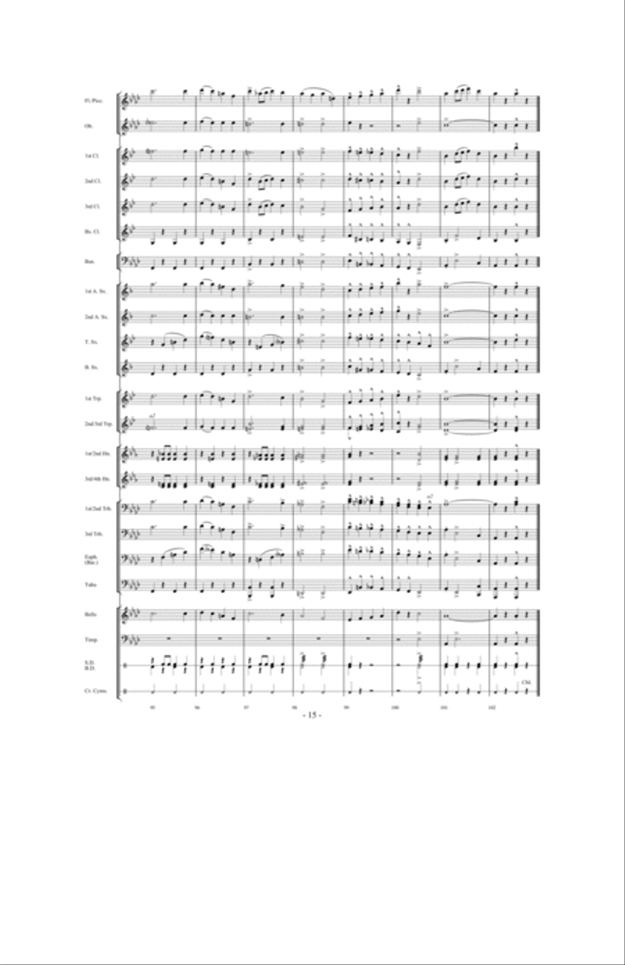 Aces of the Air Aces of the Air Concert Band scores gallery preview page 14