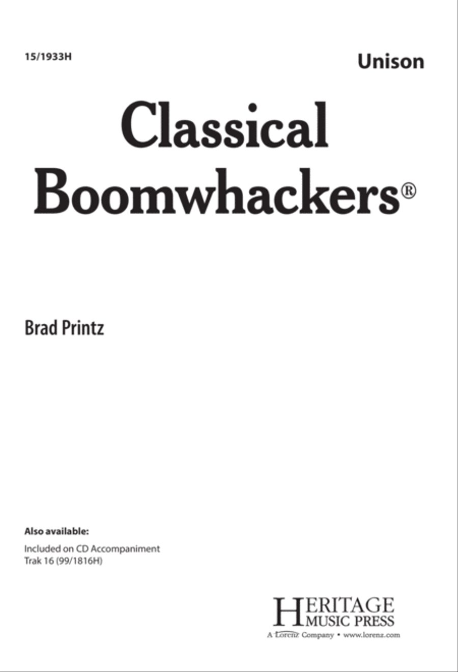 Classical Boomwhackers Unison Choir scores gallery preview page 1