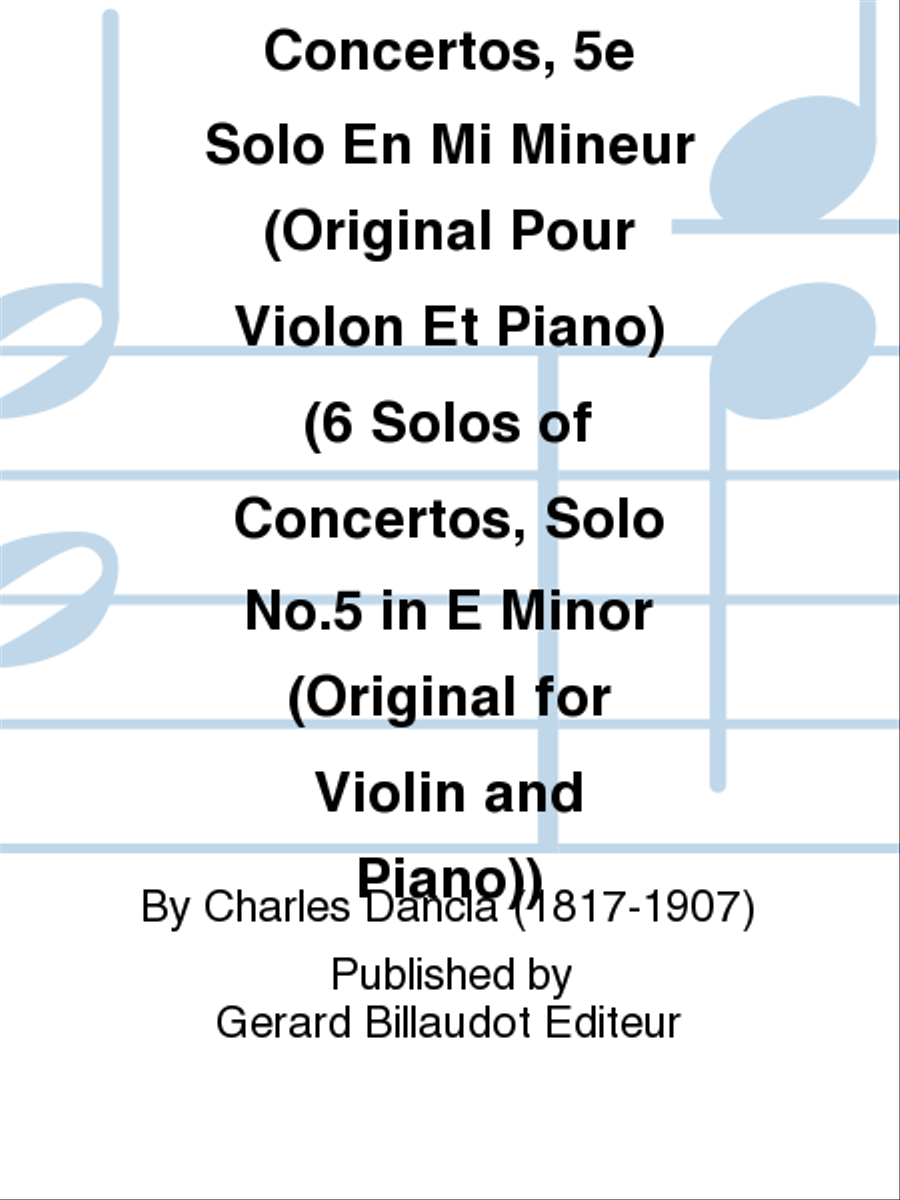 6 Solos de Concertos, 5e Solo en Mi Mineur Op. 77, No. 1 Viola scores gallery preview page 1