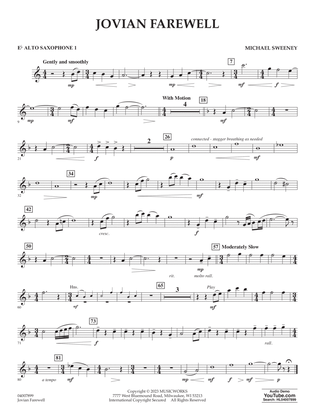 Jovian Farewell - Eb Alto Saxophone 1