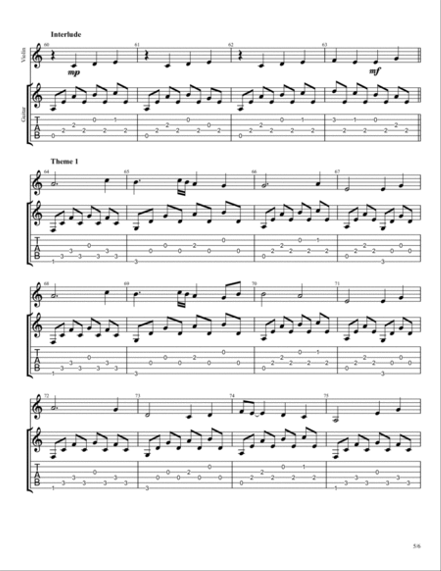Braveheart - Main Title Clarinet scores gallery preview page 6